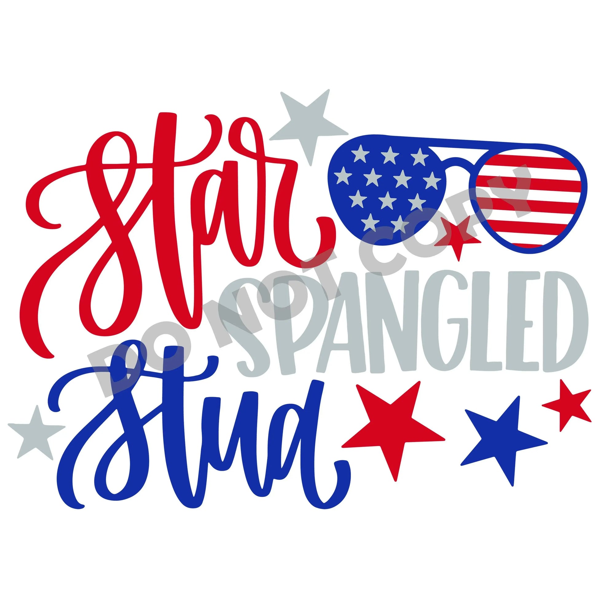 Star Spangled Stud -DTF Transfer - Picasso Print