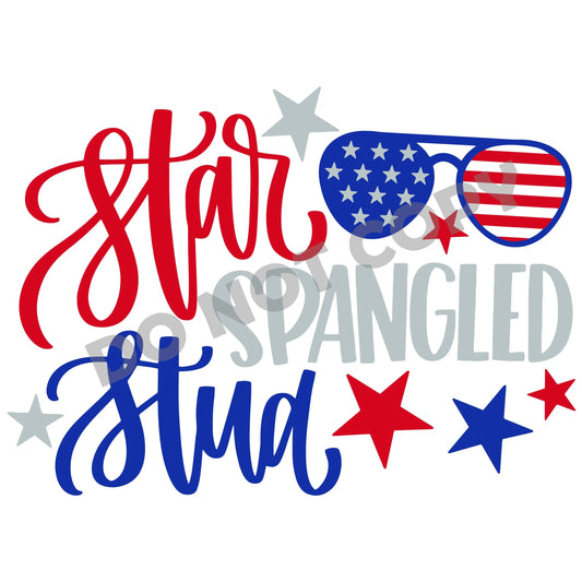 Star Spangled Stud -DTF Transfer - Picasso Print