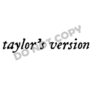 Taylor's Version - DTF Transfer - Picasso Print
