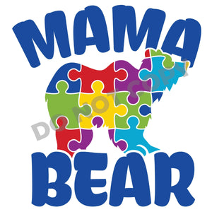 Mama Bear - DTF Transfer - Picasso Print