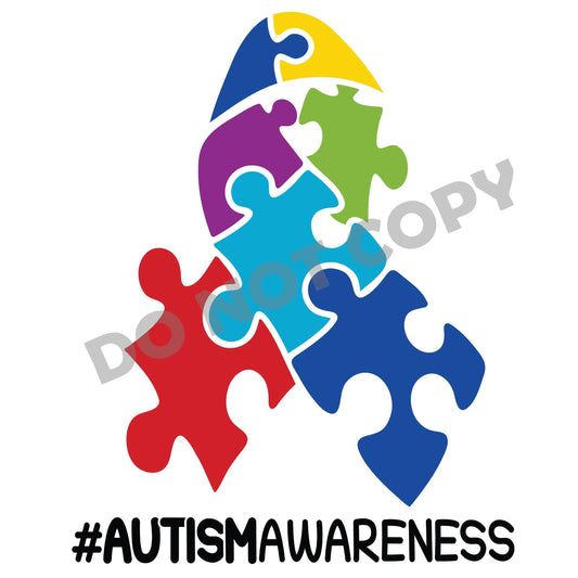 Autism Awareness - DTF Transfer - Picasso Print