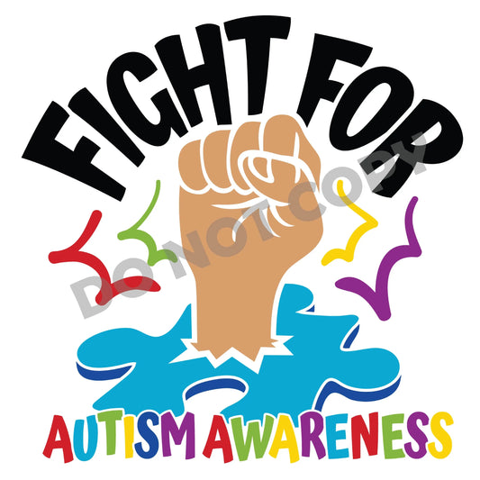 Fight For Awareness- DTF Transfer - Picasso Print