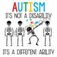 Autism It's Not A Disability - DTF Transfer - Picasso Print