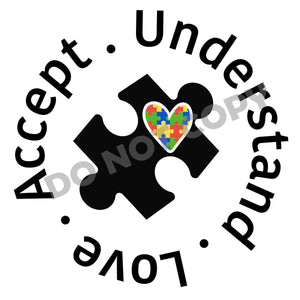 Understand Love Accept - DTF Transfer - Picasso Print