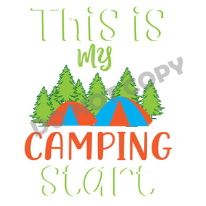 This Is My Camping Start - DTF Transfer - Picasso Print