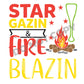 Star Gazin & Fire Blazin -DTF Transfer - Picasso Print