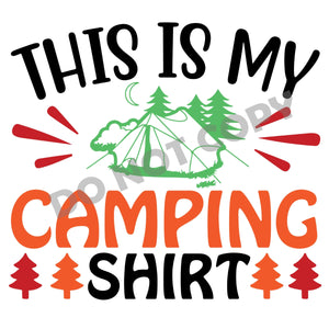 This Is My Camping Shirt - DTF Transfer - Picasso Print