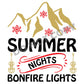 Summer Nights bonfire Lights - DTF Transfer - Picasso Print