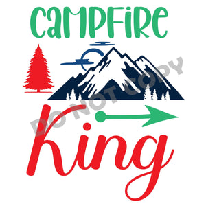 Campfire King - DTF Transfer - Picasso Print