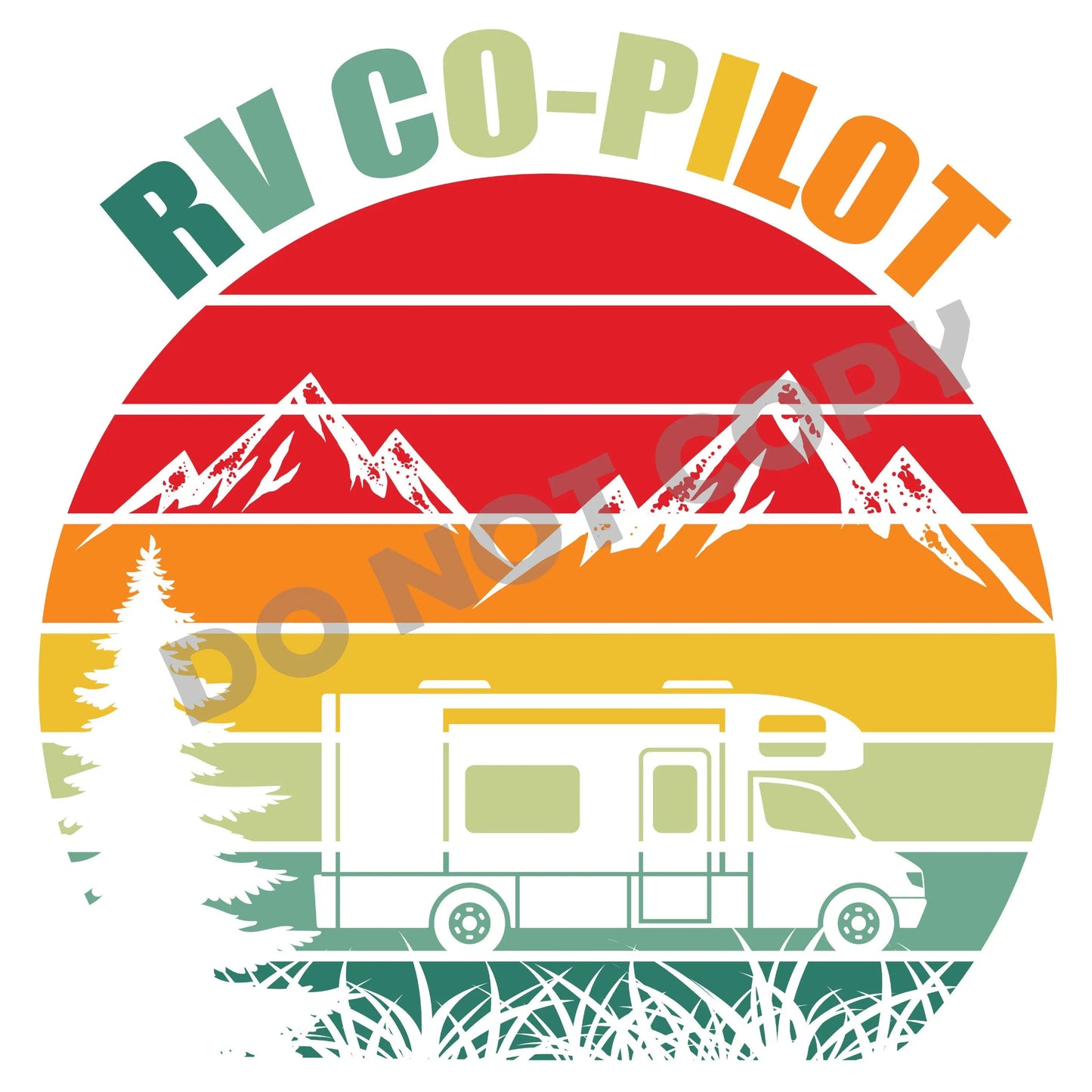 Rv Co-Pilot - DTF Transfer - Picasso Print