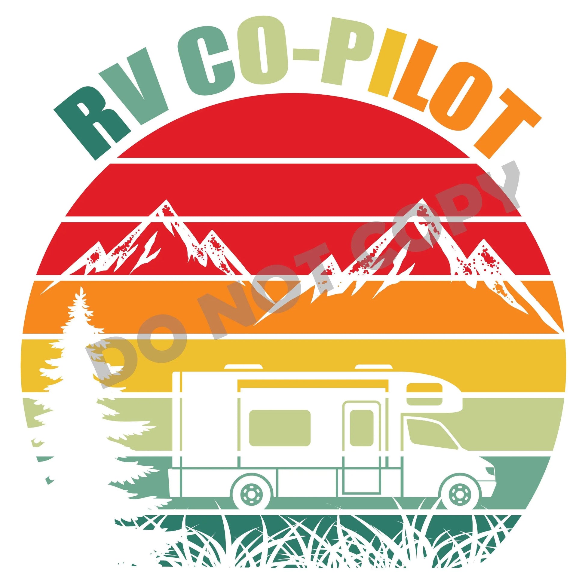 Rv Co-Pilot - DTF Transfer - Picasso Print
