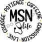 MSN Nurse Life - DTF Transfer - Picasso Print