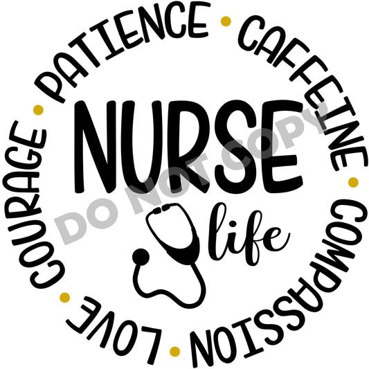 Nurse Life - DTF Transfer - Picasso Print