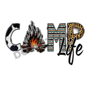 Camp Life - DTF Transfer - Picasso Print