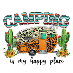 Camping Is My Happy Place - DTF Transfer - Picasso Print