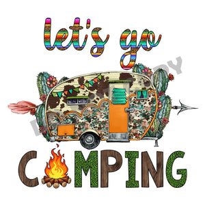 Let's Go Camping - DTF Transfer - Picasso Print