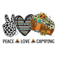 Peace Love Camping - DTF Transfer - Picasso Print