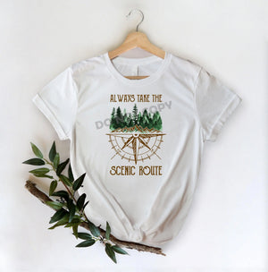 Always Take The Scenic Route - DTF Transfer - Picasso Print