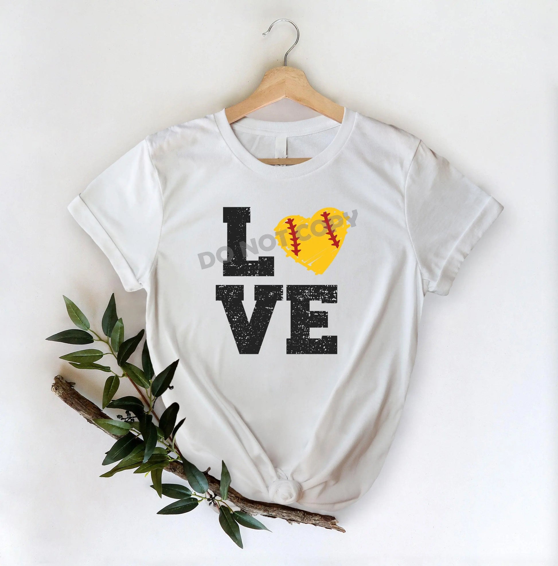 Softball Love - DTF Transfer - Picasso Print