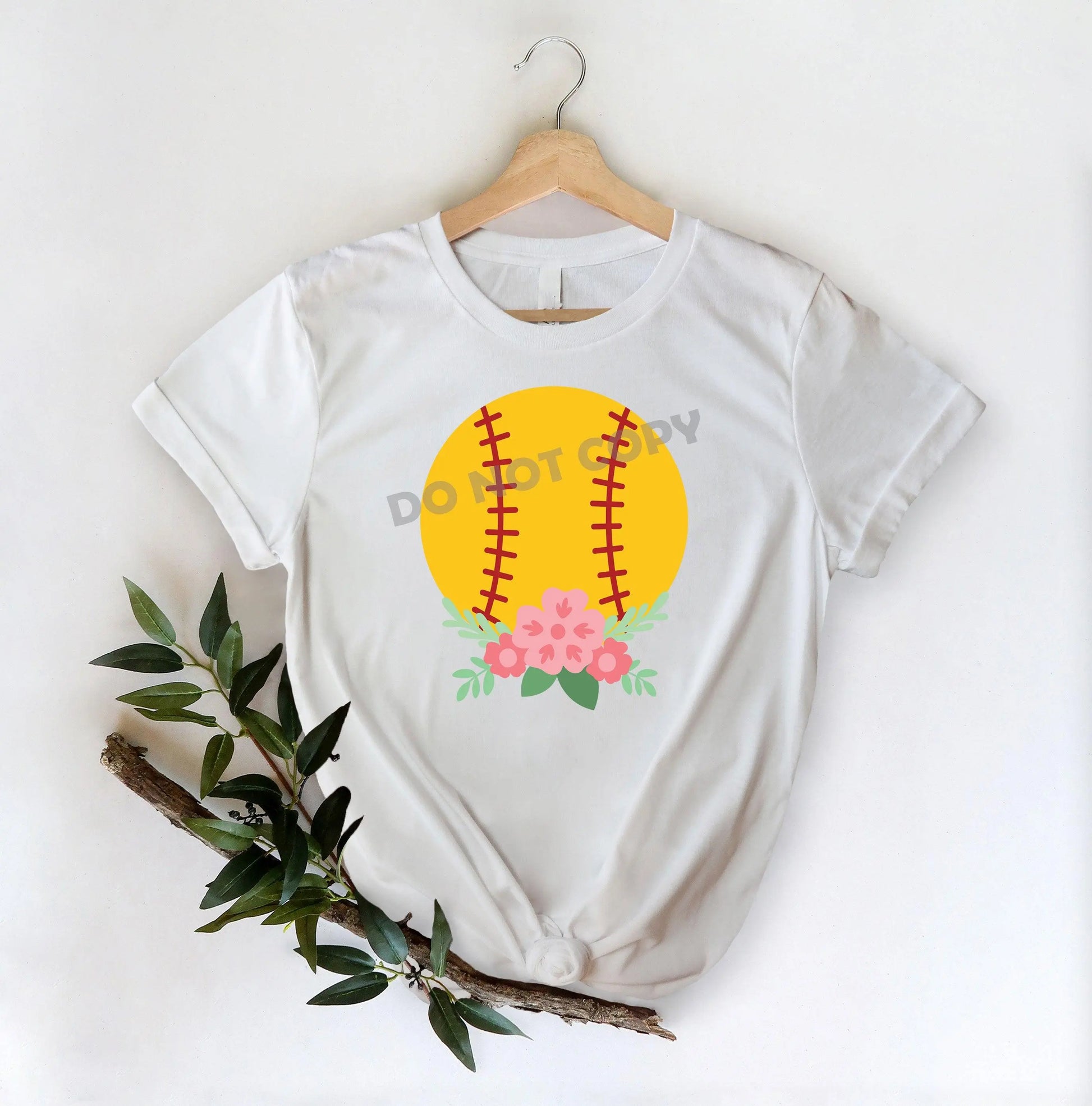 Softball Flower - DFT Transfer - Picasso Print