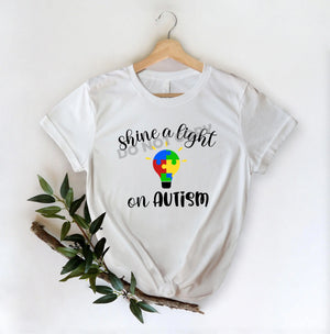 Shine A Light On Autism - DTF Transfer - Picasso Print