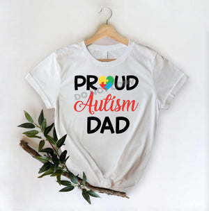 Proud Autism Dad - DTF Transfer - Picasso Print