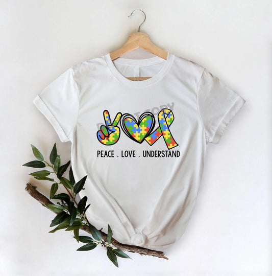 Peace Love Understand - DTF Transfer - Picasso Print