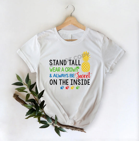 Stand Tall Wear A Crown - DTF Transfer - Picasso Print