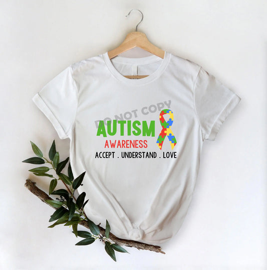 Autism Awareness Accept Understand Love - DTF Transfer - Picasso Print