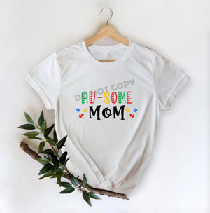 Au-Some Mom - DTF Transfer - Picasso Print
