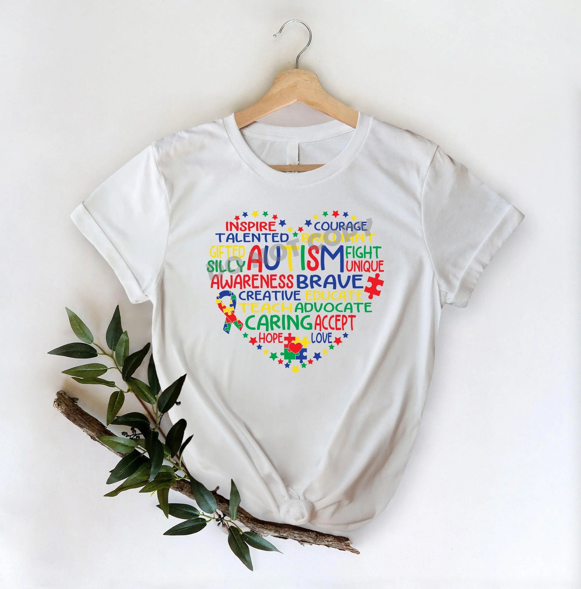 Autism Awareness Brave Caring - DTF Transfer - Picasso Print