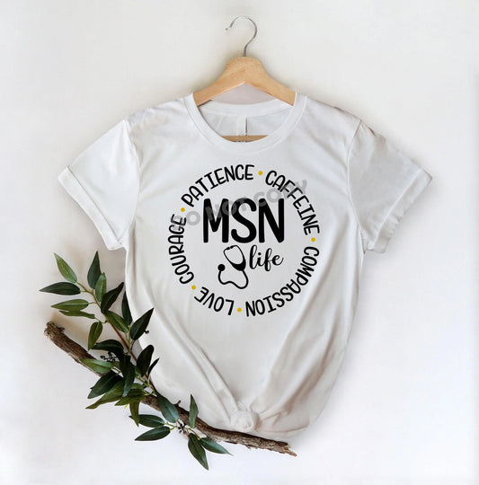 MSN Nurse Life - DTF Transfer - Picasso Print