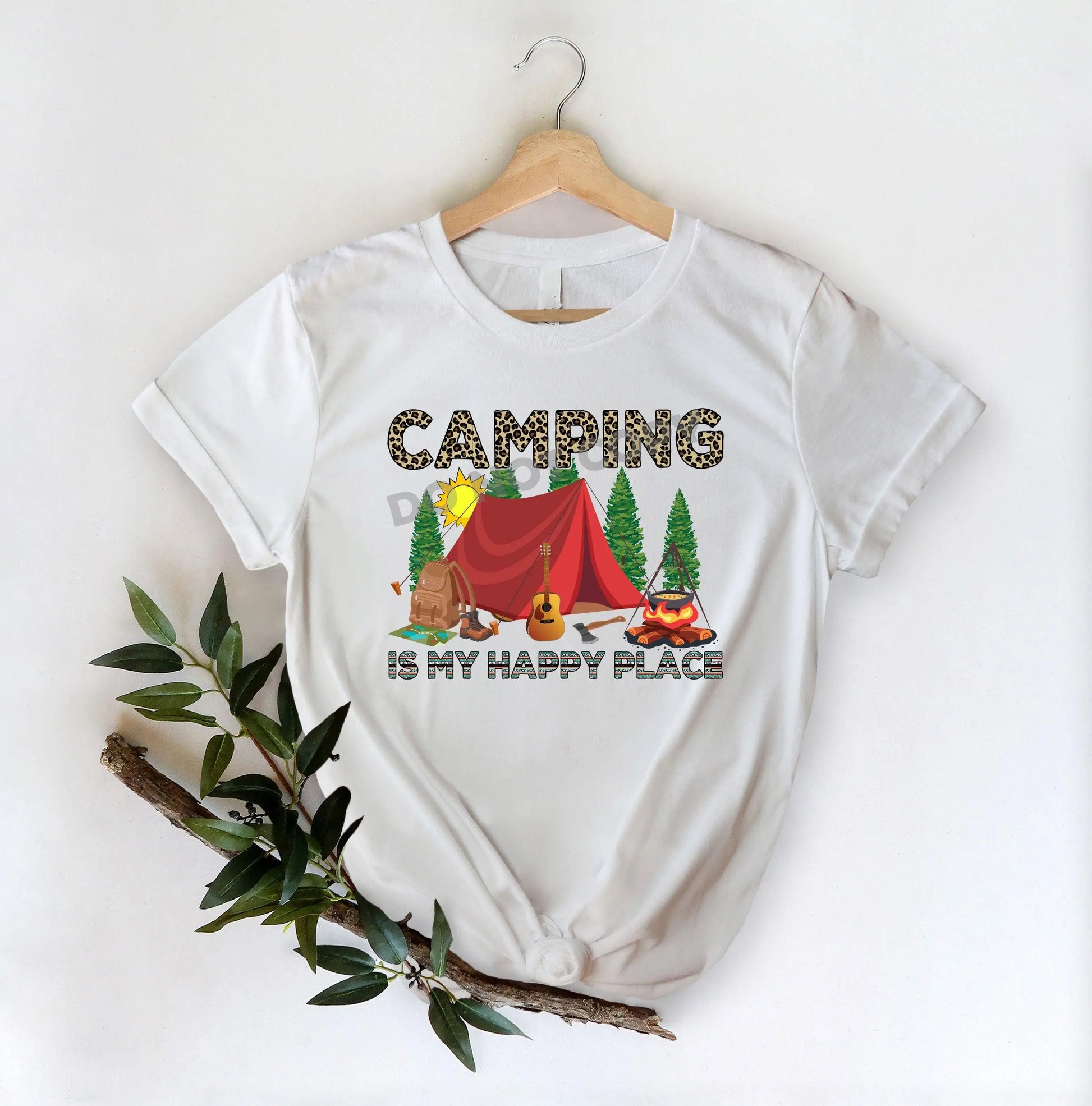Camping Is My Happy Place - DTF Transfer - Picasso Print